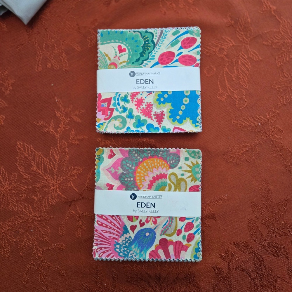Windham Fabrics Eden Sally Kelly 5 Inch Charm Pack Squares Set of 2 EDENCP5-MSQ